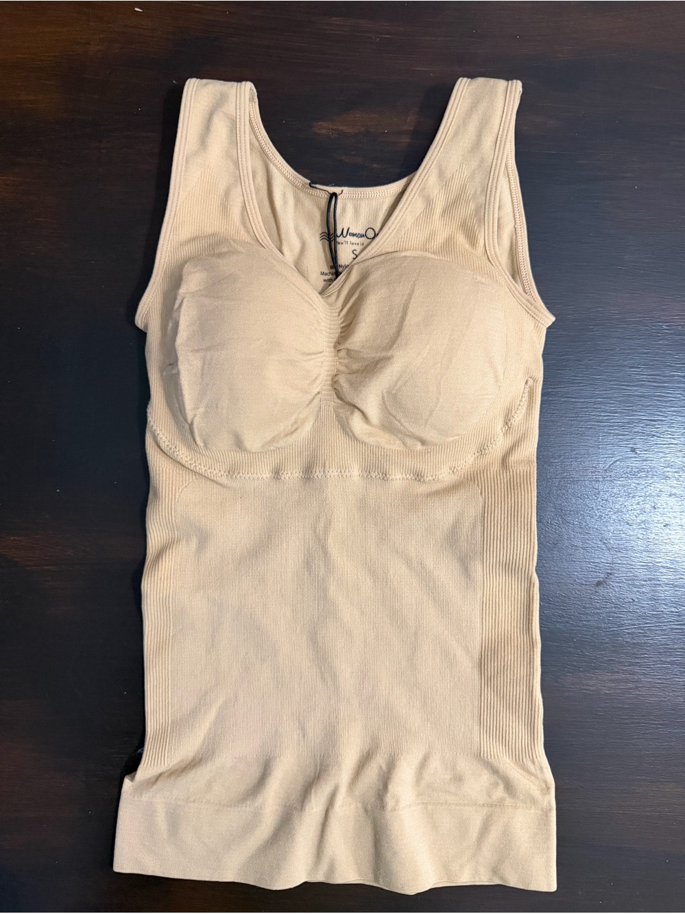 NWT‎ Woman Ocean Nude Small Body Contouring Shapewear Tank w/Built-In Bra